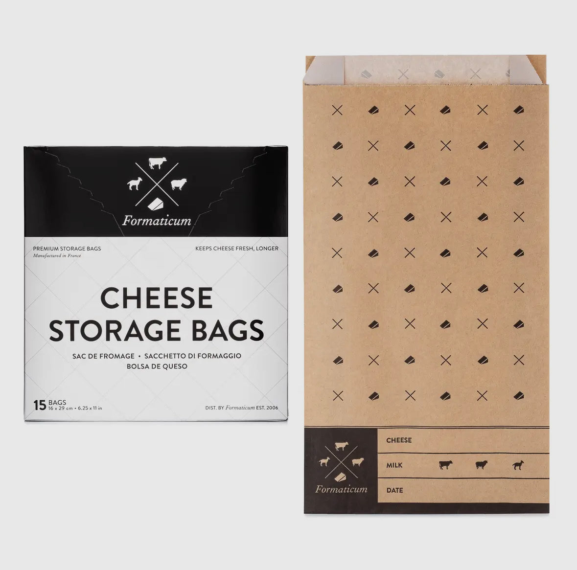 Cheese Storage Bags (box of 15)