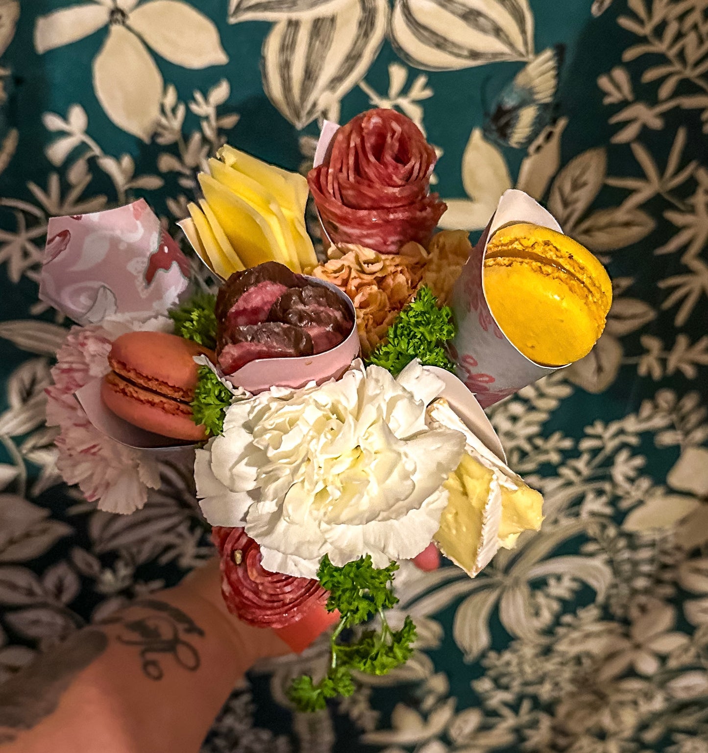 Cheese and Charcuterie Bouquet